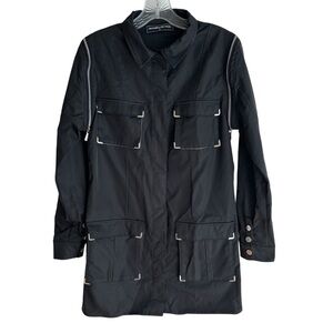 Maniere De Voir Black Utility Jacket